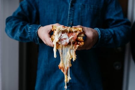 Cheesy Grilled Pizza Sandwich
