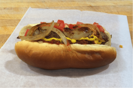 Cheddar Stuffed Burger Dogs