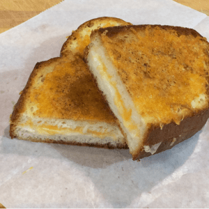 Cheese-encrusted Grilled Cheese