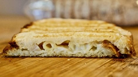Chicken Alfredo Grilled Cheese