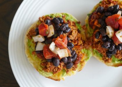 Chorizo & Bean Molletes