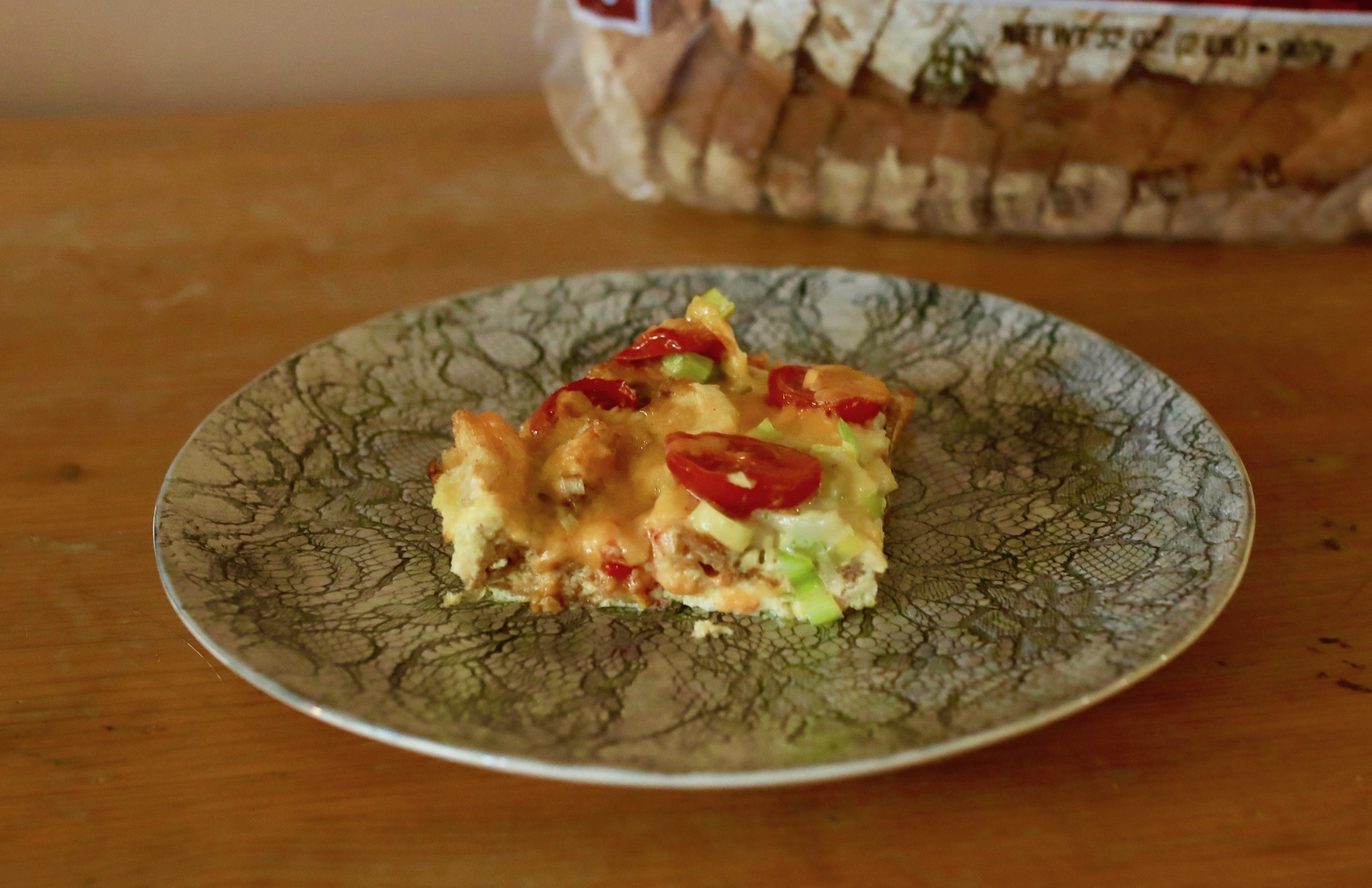 Leek & Tomato Eggy Bread Bake • Turano Baking Co