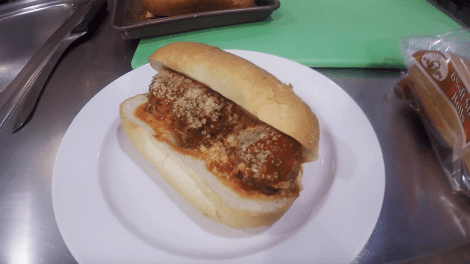 Homemade Meatball Sandwich