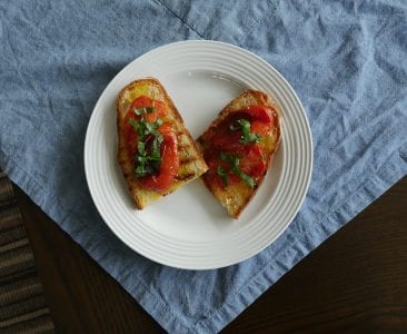 Grilled Tomato Crostini