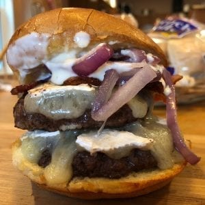 Best Bacon Burger on Brioche Roll