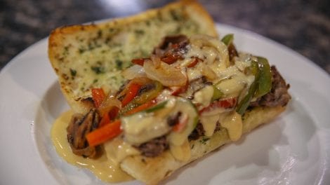 Garlic Bread Cheese Steak