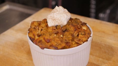 Maple Sweet Potato Bread Pudding