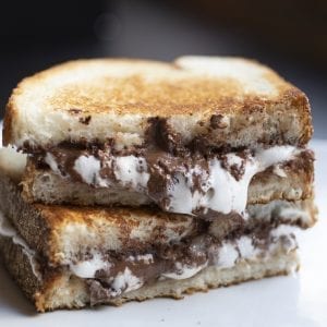 Grilled Nutella Marshmallow Sandwich