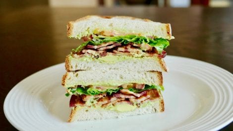 Bacon Lettuce Avocado Tomato Sandwich