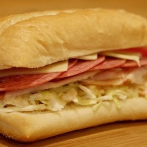 Cold Cut Sandwich with Coleslaw