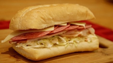 Cold Cut Sandwich with Coleslaw