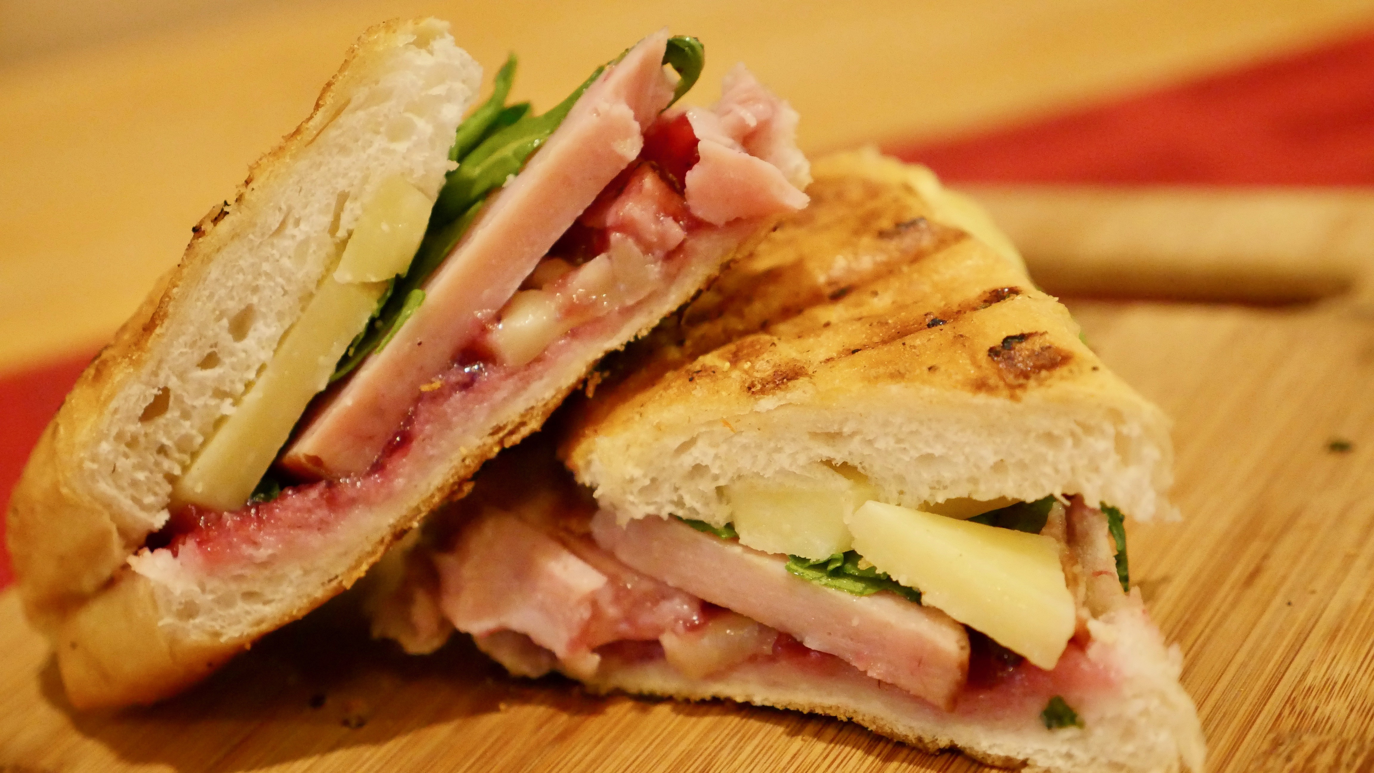 Cranberry Ham Sandwich with White Cheddar • Turano Baking Co