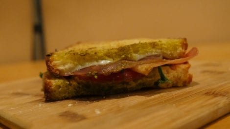 Prosciutto, Lettuce, and Tomato Sandwich