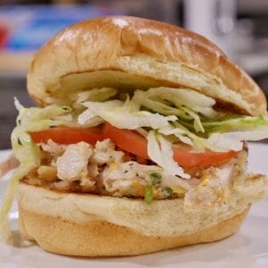 Chicken Bacon Salad Sandwich