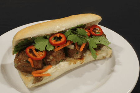 Pork Meatball Banh Mi
