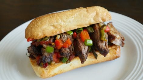 Salsa Criolla Steak Sandwich