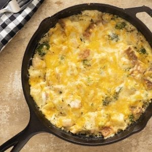 Chicken and Cheese Strata