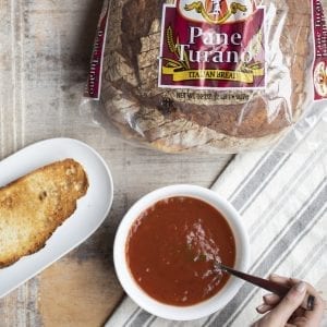 One Cup Tomato Soup with Pane Turano