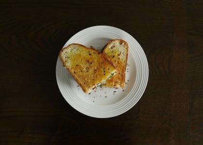 White Pizza Grilled Cheese