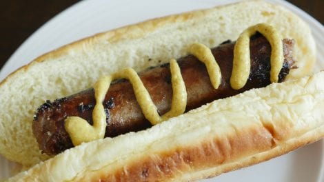 Beer-Simmered Bratwurst