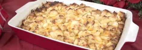 Apple Cheddar Cheese Pane Pudding