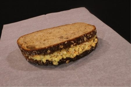 Deviled Egg Salad on 100% Whole Grain Bread
