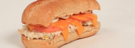 French Tuna Melt on Wheat French Roll