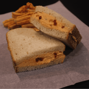 Pimiento Cheese Sandwich on Italian Round
