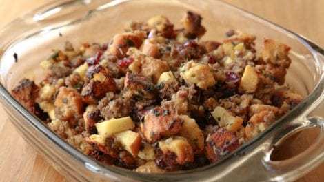 Sausage, Cranberry and Apple Stuffing