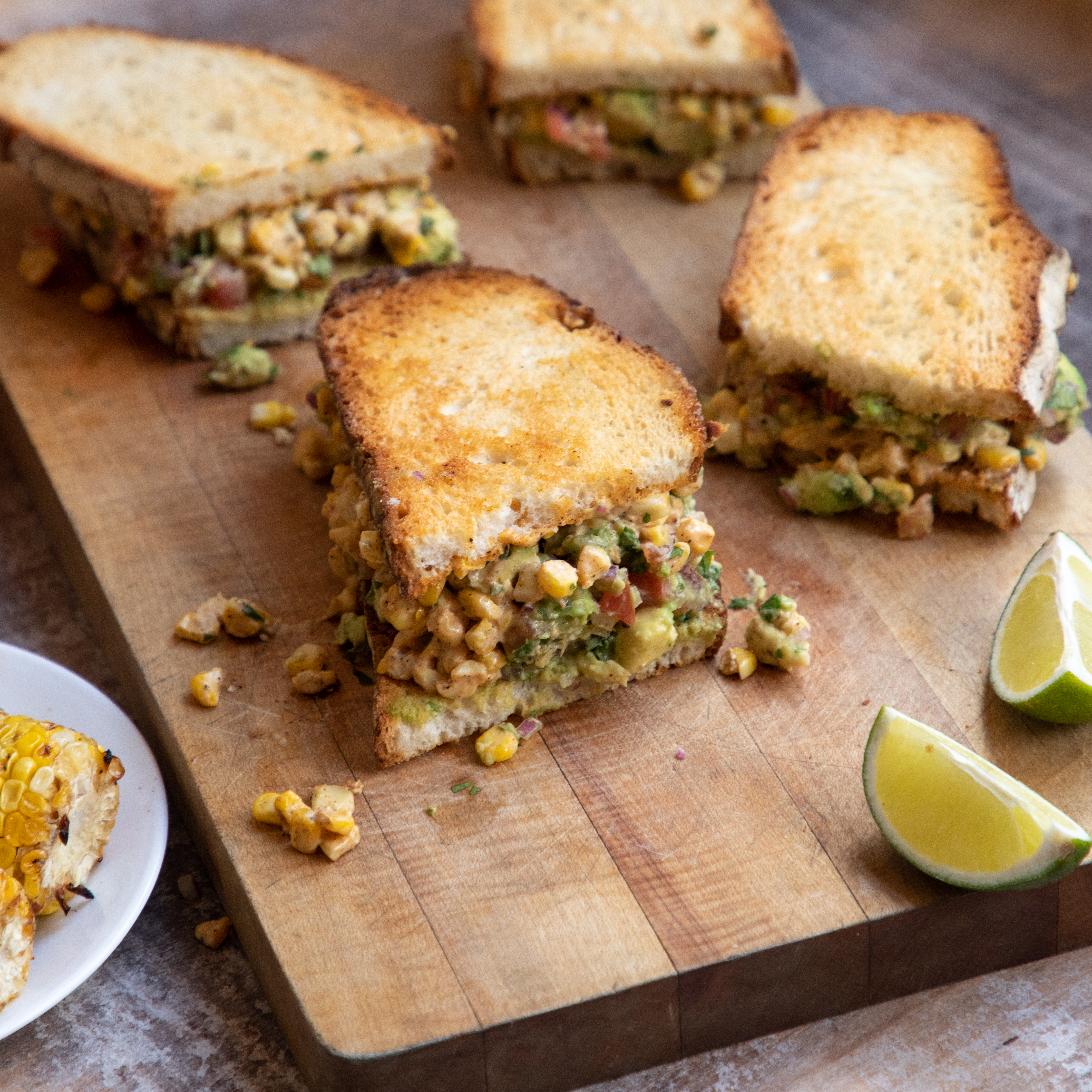 Avocado Elote Sandwich • Turano Baking Co