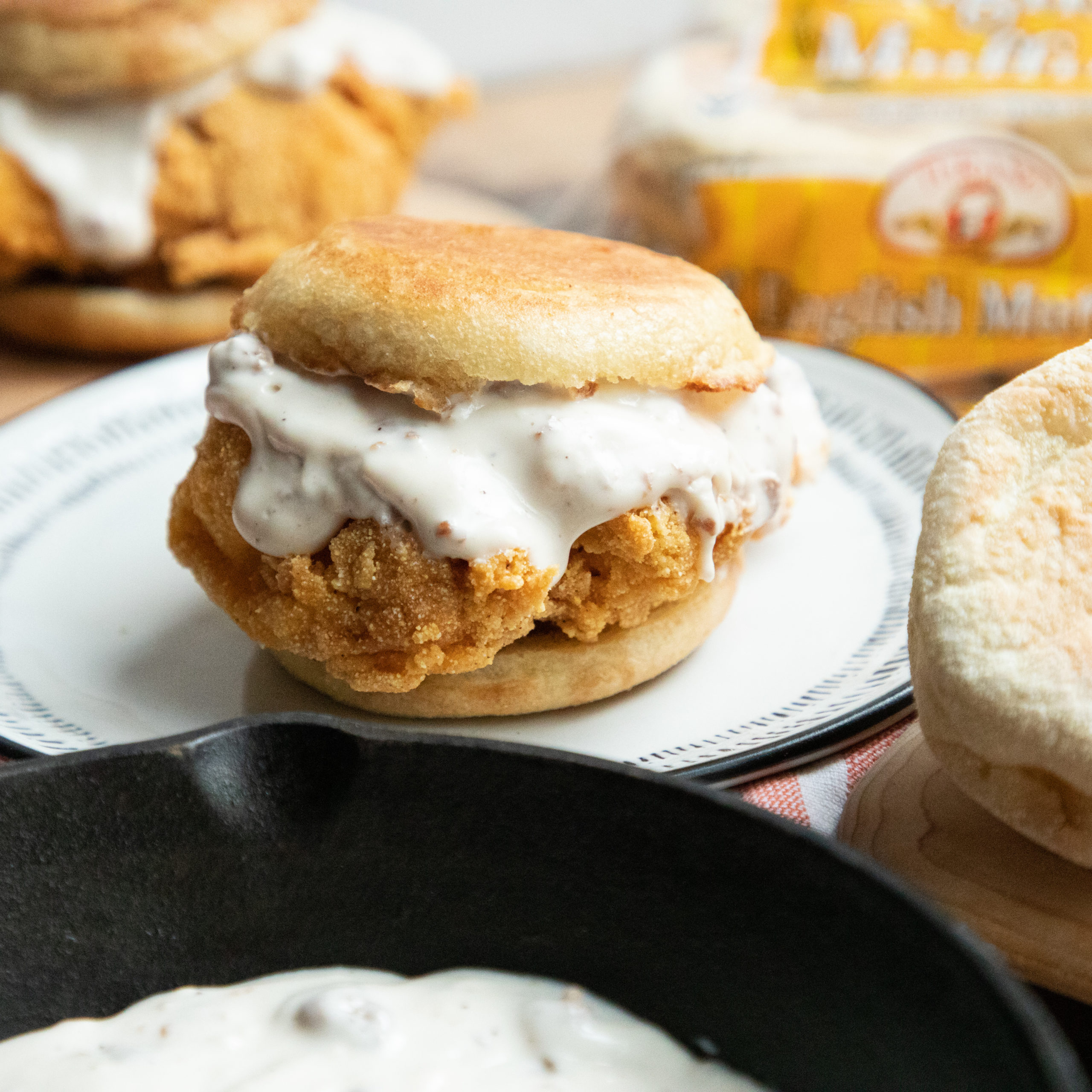 Fried Chicken Gravy Sandwich Turano Baking Co fried-chicken-gravy-sandwich-turano-baking-co