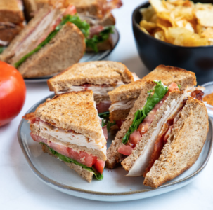 turkey bacon tomato club