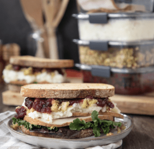 Hearty Thanksgiving Leftover Sandwich