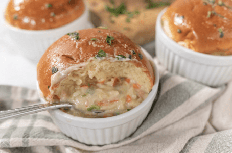 Mini Brioche Chicken Pot Pie