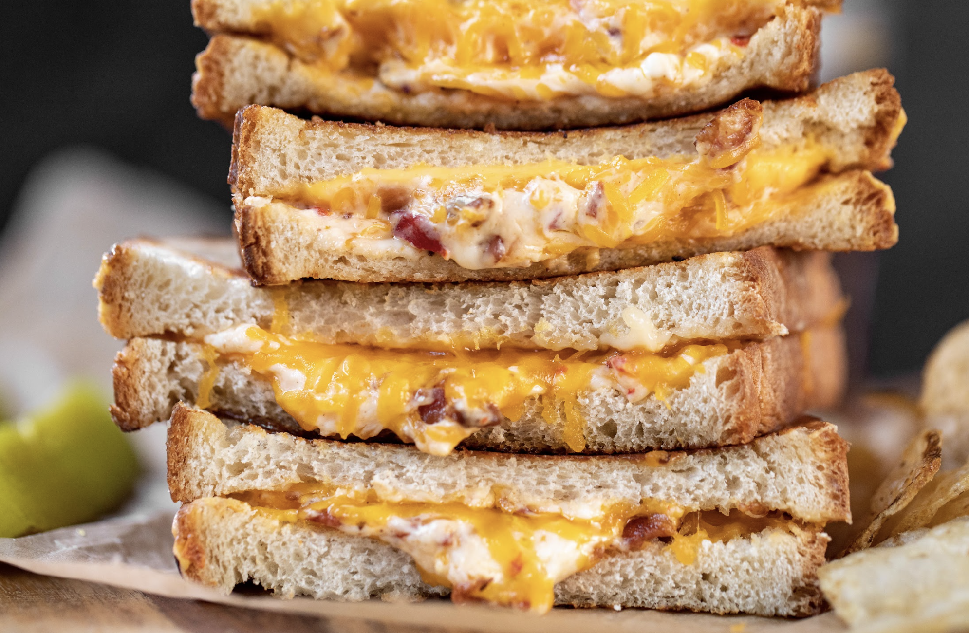 Bacon & Pimento Cheese Grilled Cheese
