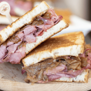 Reuben-inspired, Corned Beef Sandwich