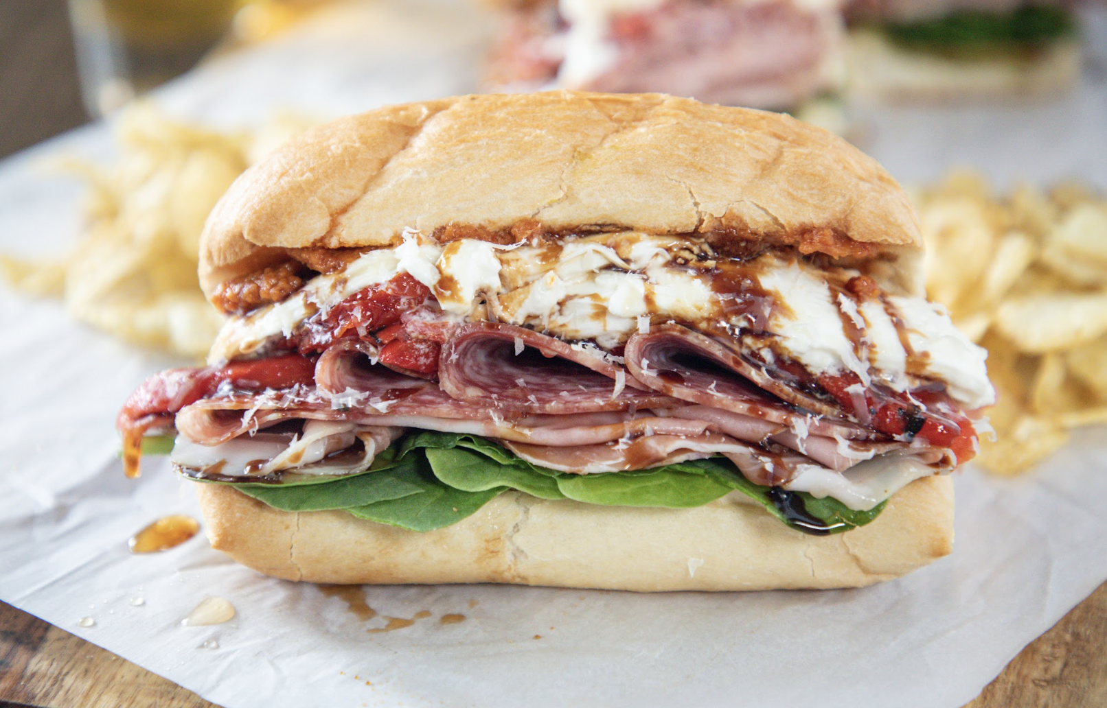 loaded italian sandwich
