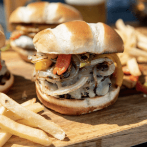 Grilled Philly-Style Burger