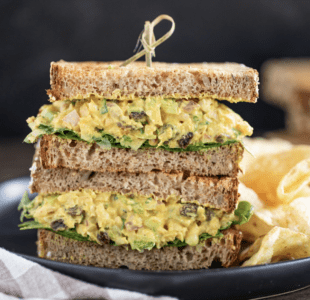 Curry Chickpea Salad Sandwich