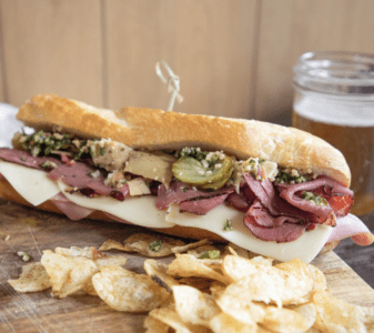 Mediterranean Tabbouleh Sandwich