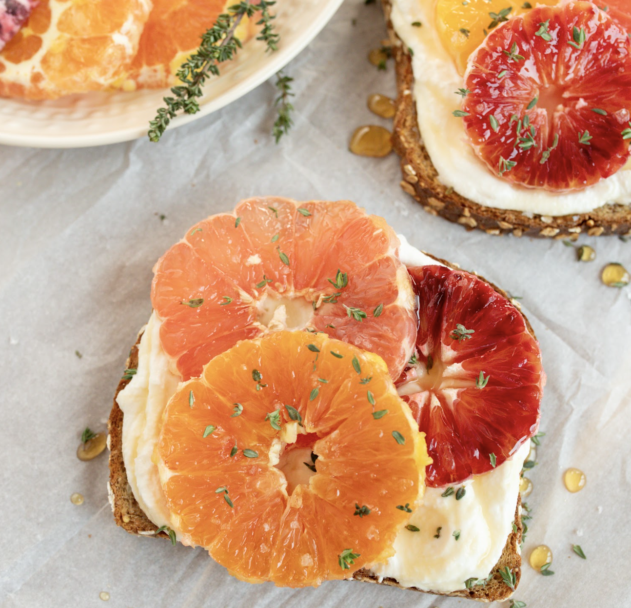 Whipped Ricotta Spring Citrus Toast