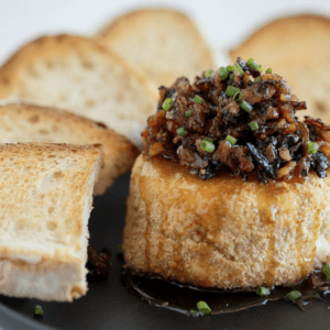 Air Fried Boursin Cheese with Bacon Jam