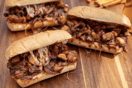 Whisky BBQ Cheesy Chicken Sandwich