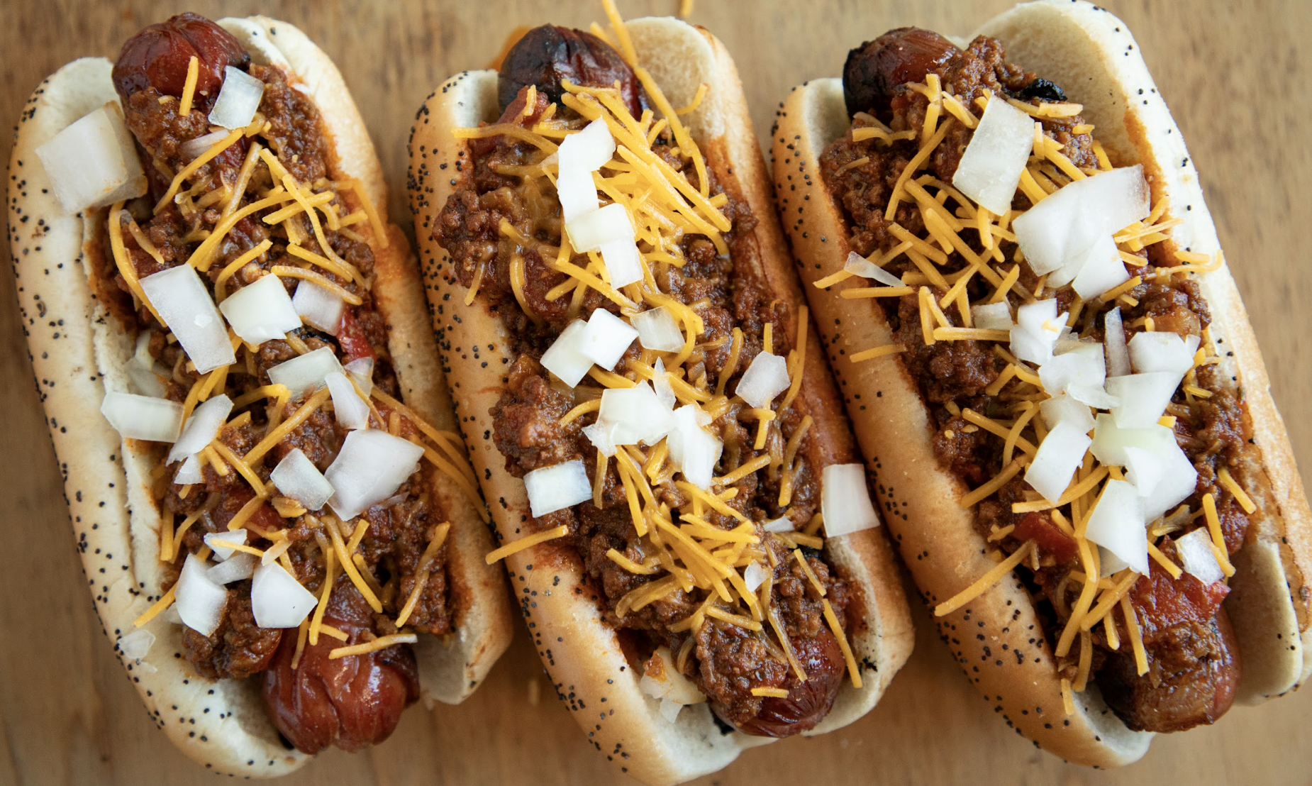 Bacon Wrapped Chili Cheese Dog