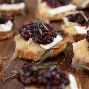 Cranberry & Brie Crostini