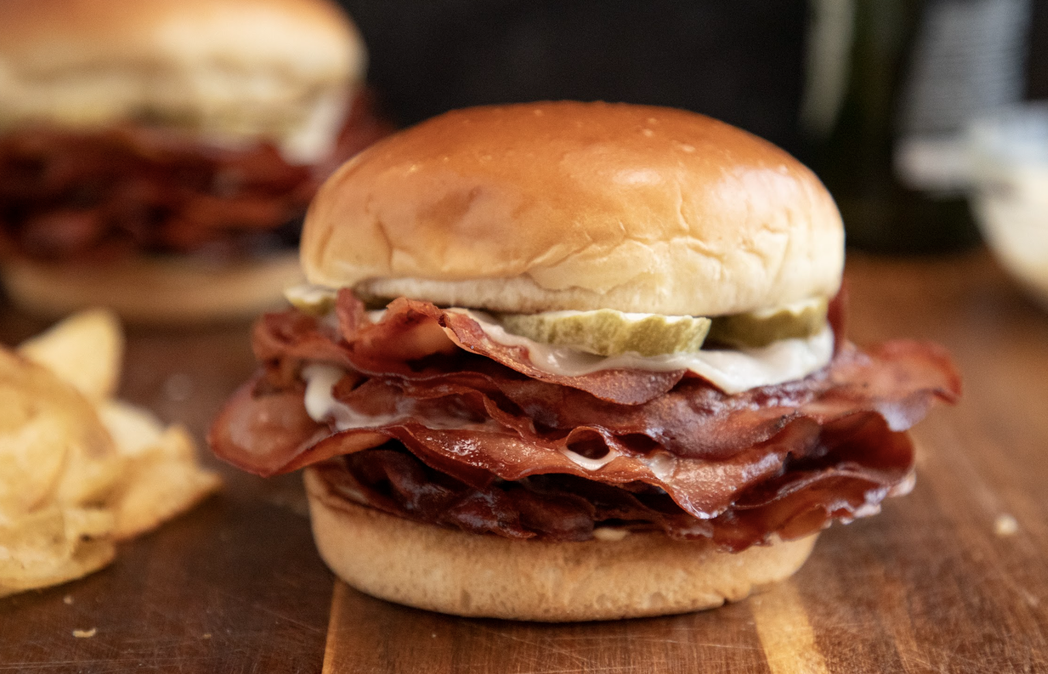 Fried Mortadella Sandwich