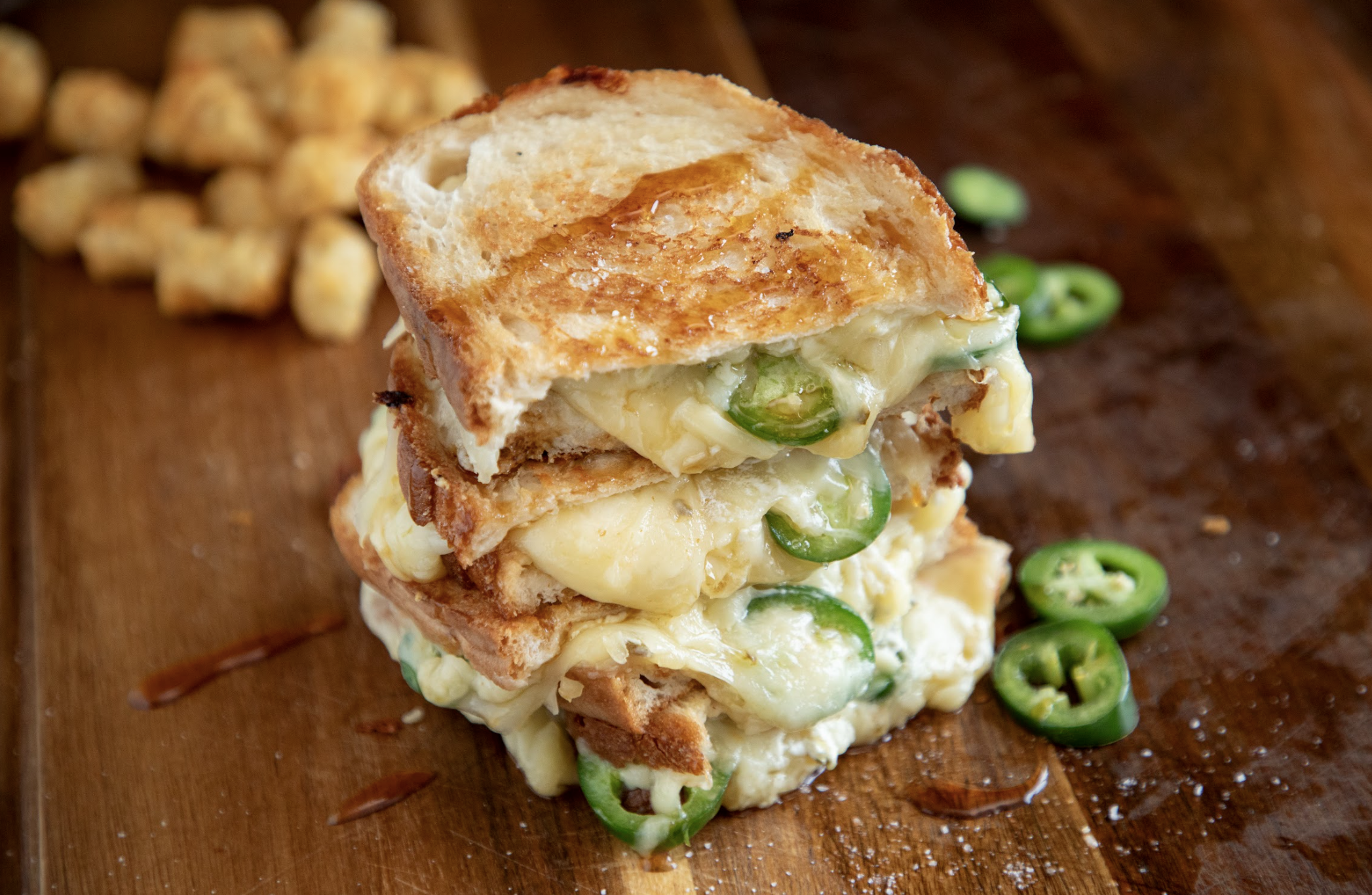 Spicy Jalapeño Grilled Cheese