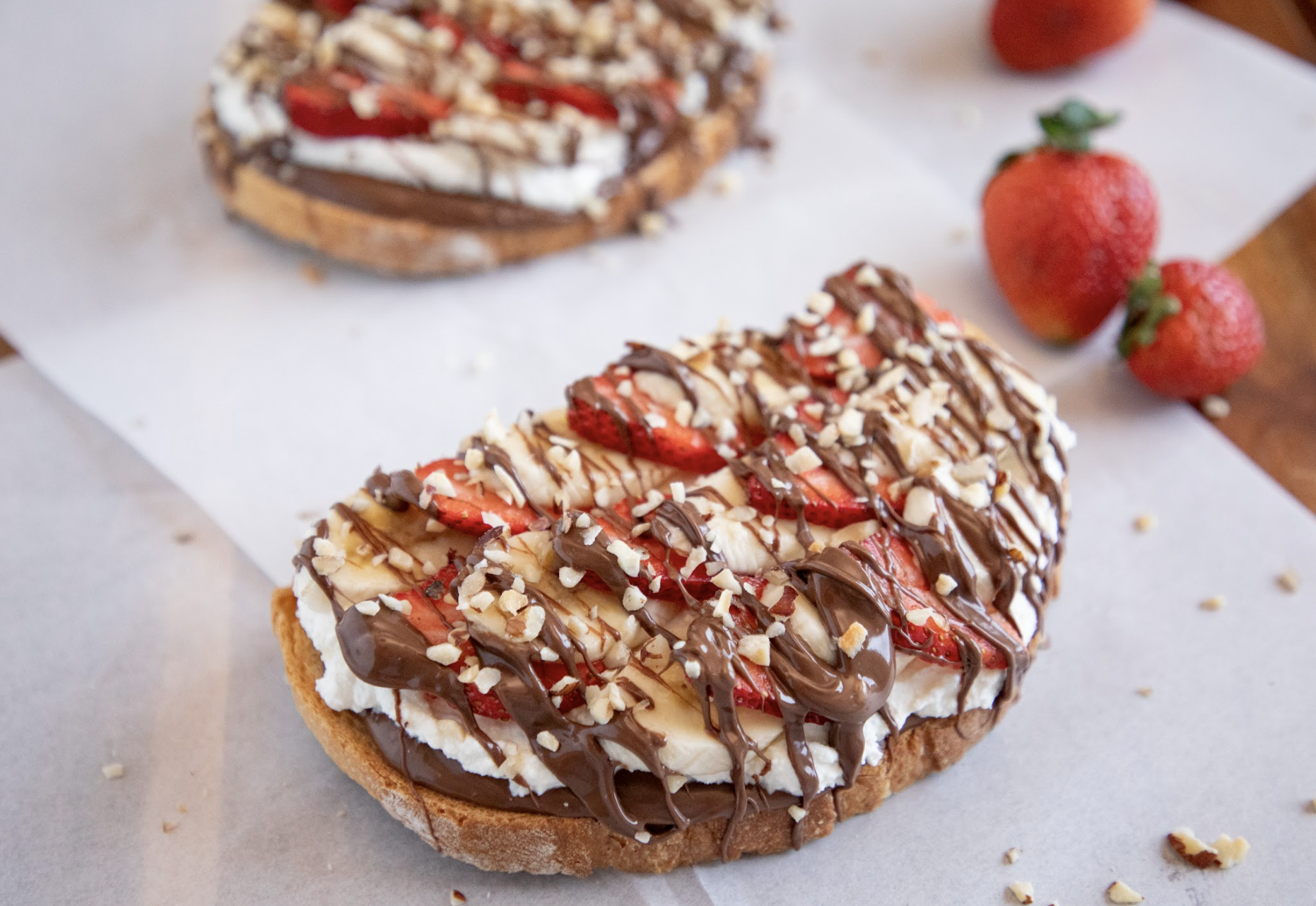 Nutella Ricotta Toast