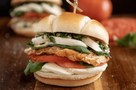 Grilled Chicken Caprese Sandwich