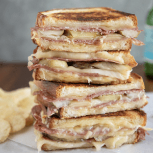 Pickle Salami Grilled Cheese